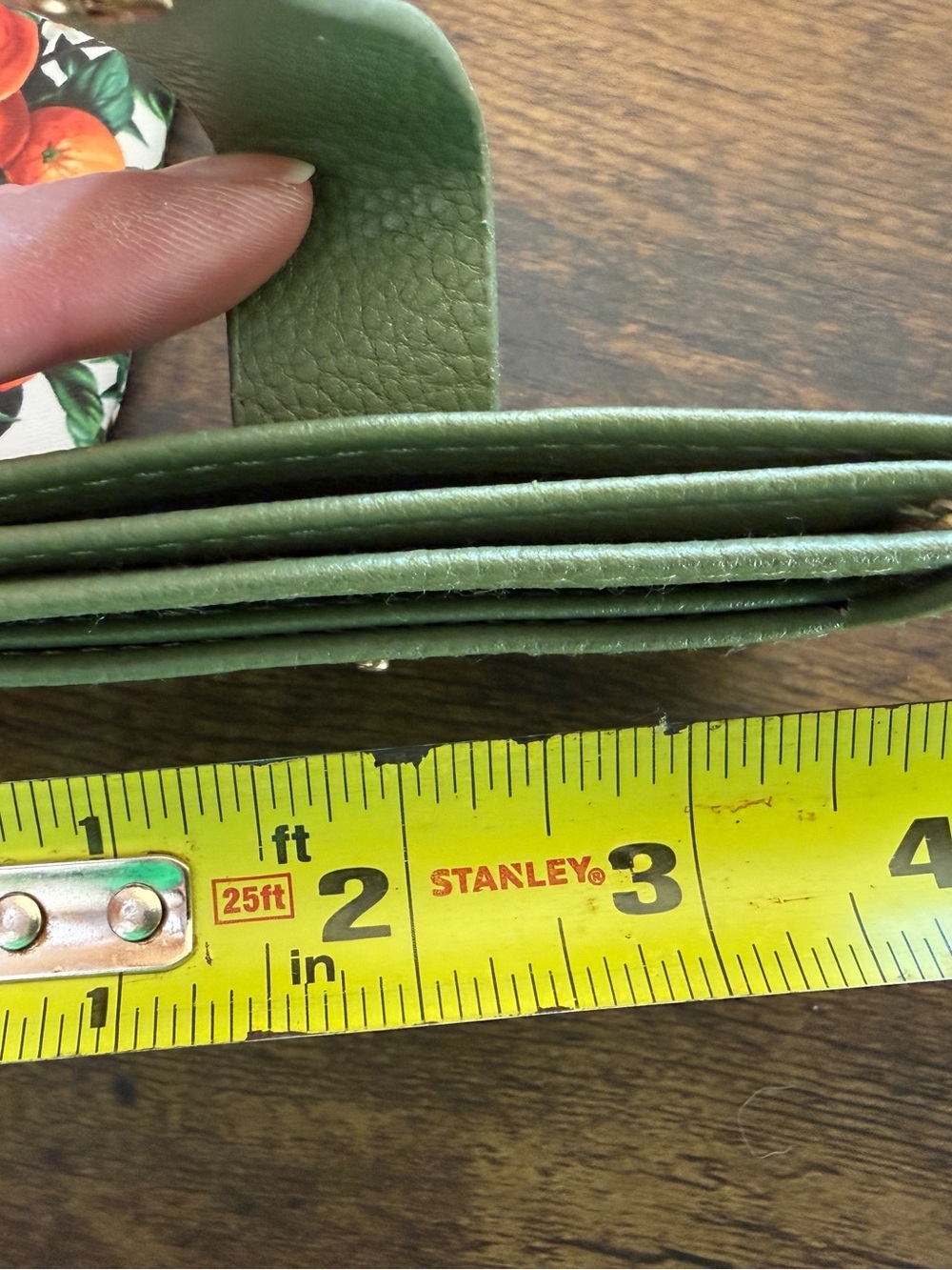 Rachel Zoe Olive Green Wrist Strap with Matching Citrus Pouch Accent - Picture 10 of 12